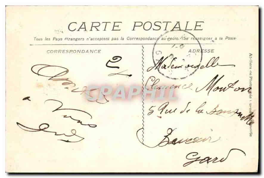 Aix-en-Provence — Die Grande Fontaine — Verlag: Aix-en-Provence, Nr. 830 — Rückseite