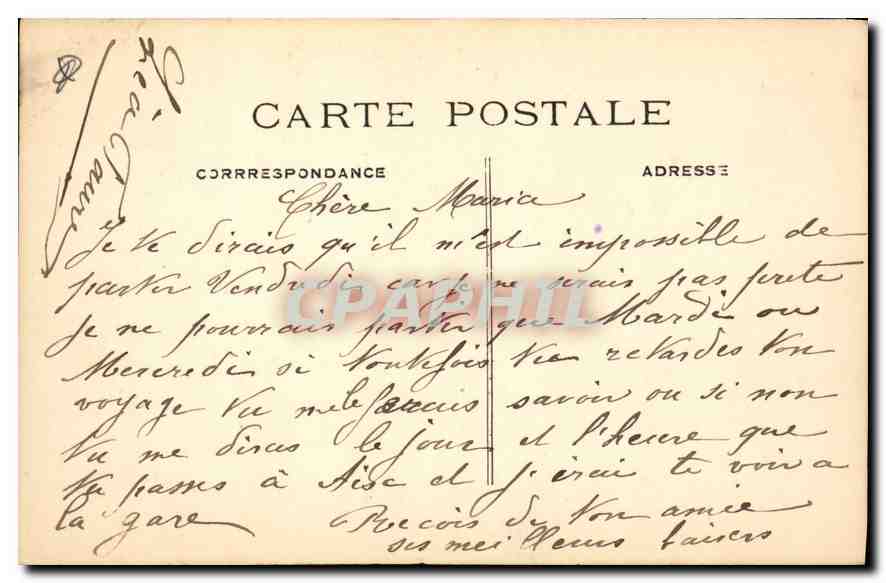 AIX-en-PROVENCE — La Fontaine Monumentale — Collection Unie — Reverso