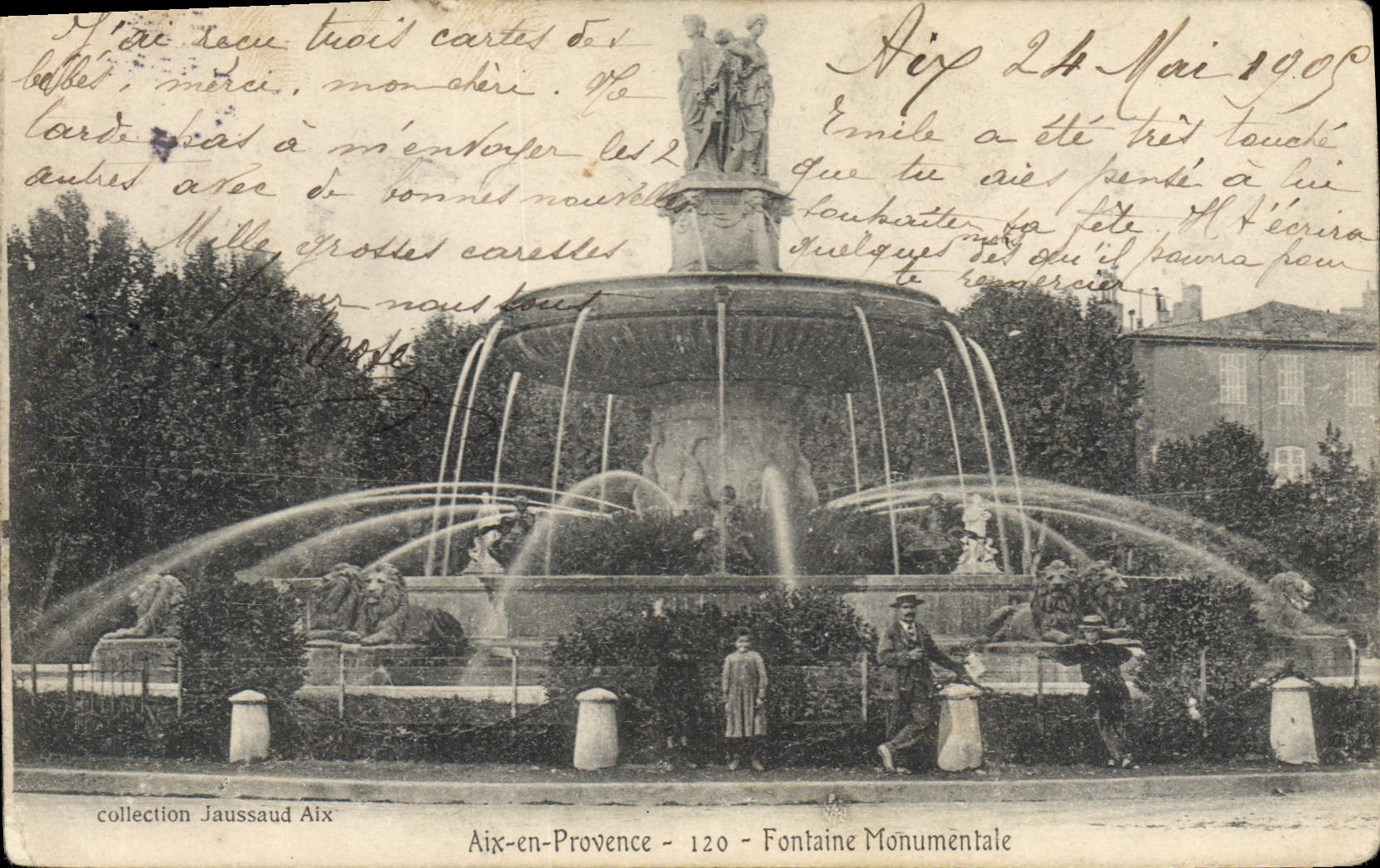 Aix-en-Provence — Monumental Fountain — Jaussaud Collection Aix