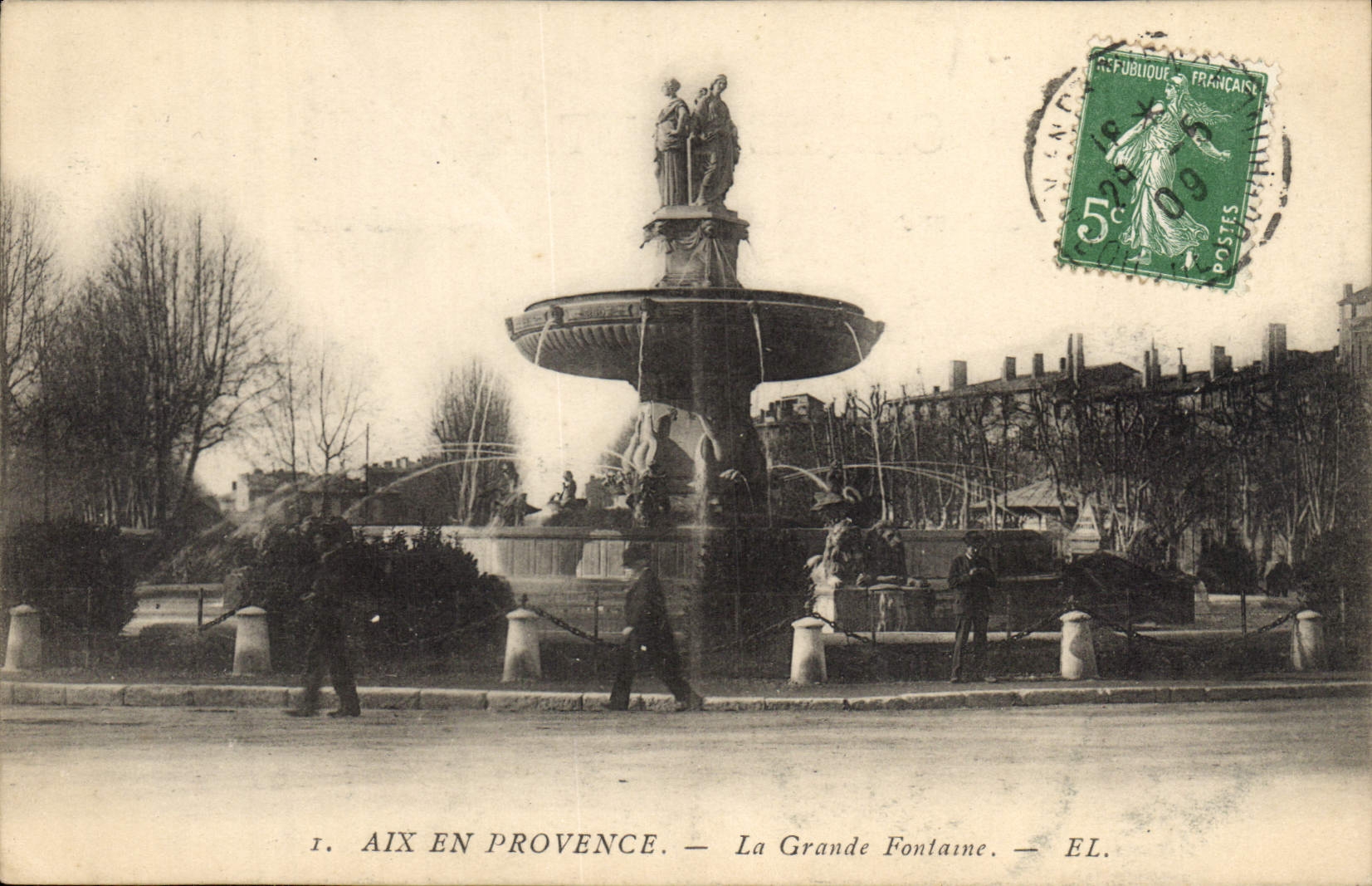 Aix-en-Provence — La Grande Fontaine — EL.