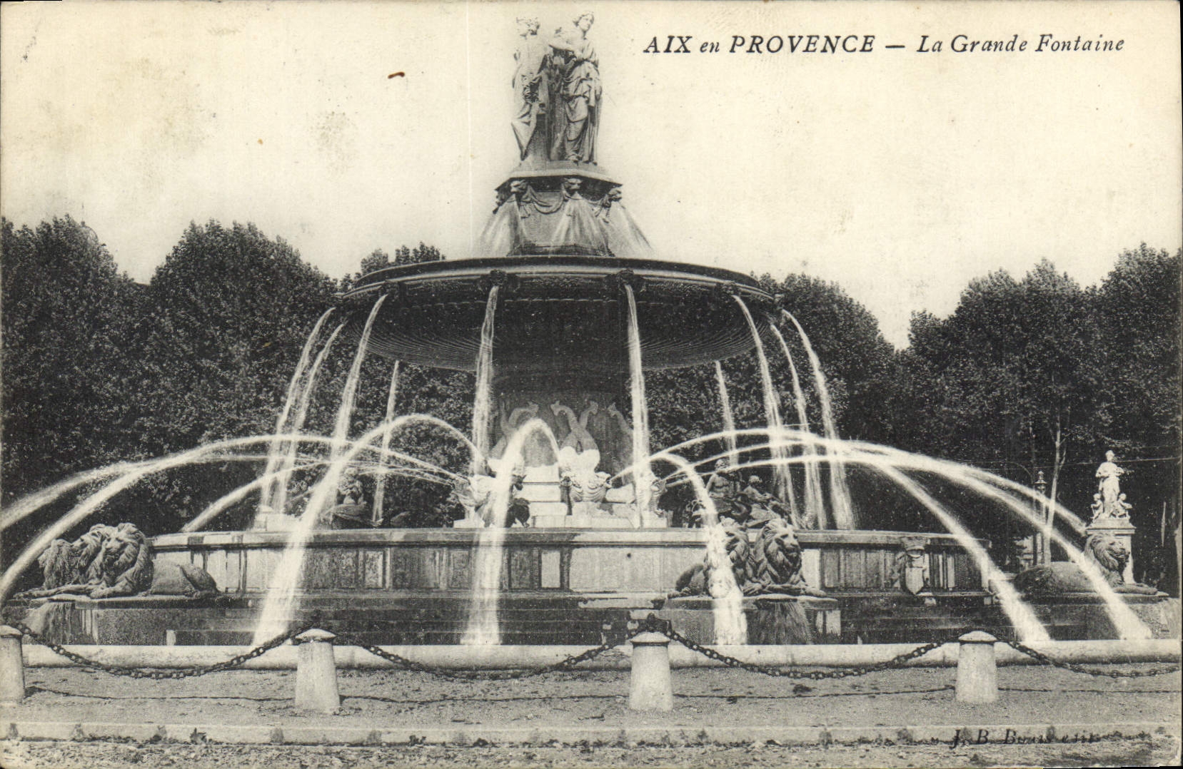 AIX en PROVENCE — La Grande Fontaine — J.B. Bussière