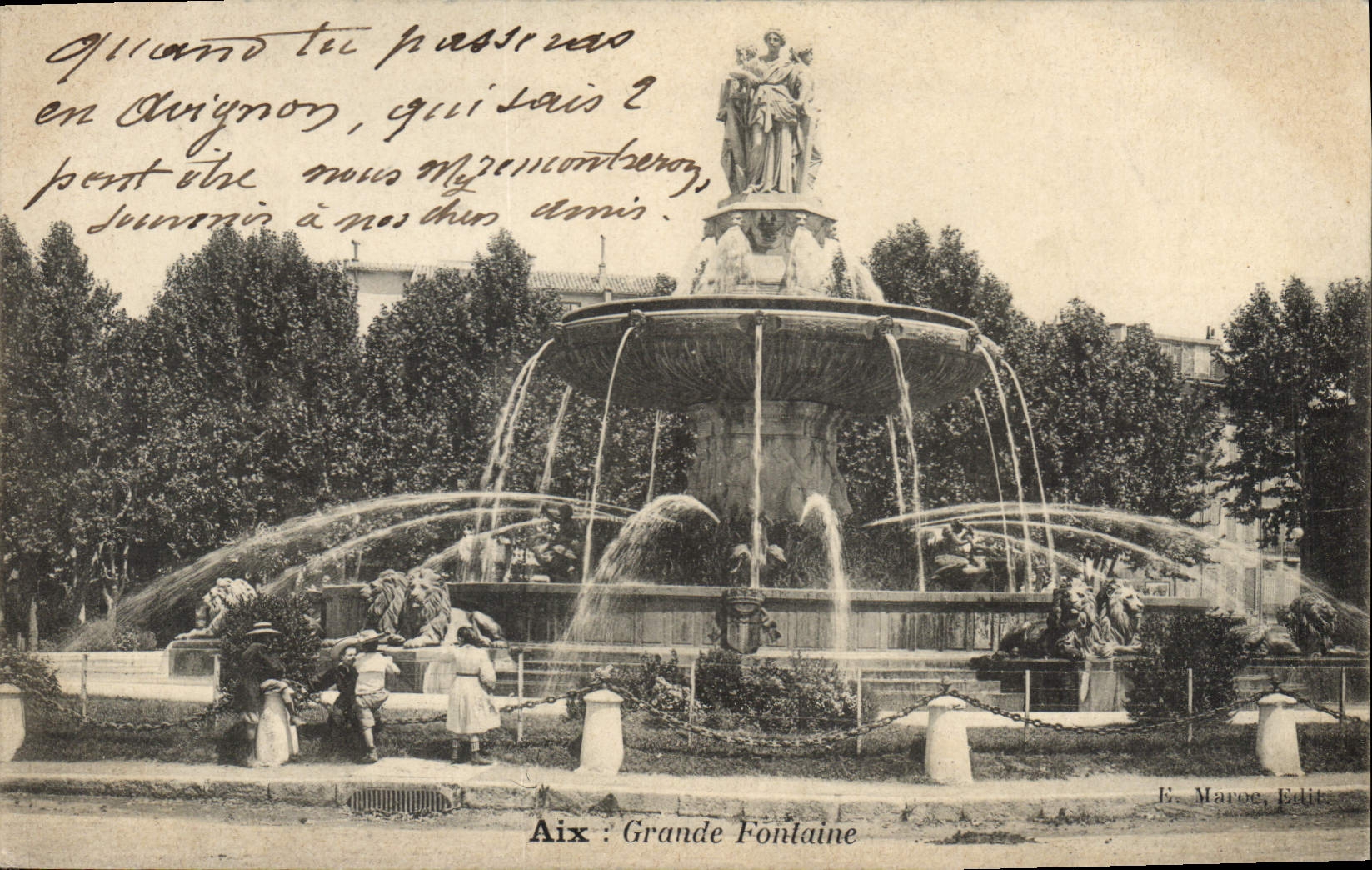 Aix : Grande Fontaine — E. Maroe, Verlag