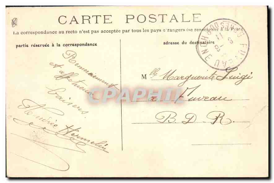 CPA Aix en Provence Fontaine Monumentale  — Rückseite