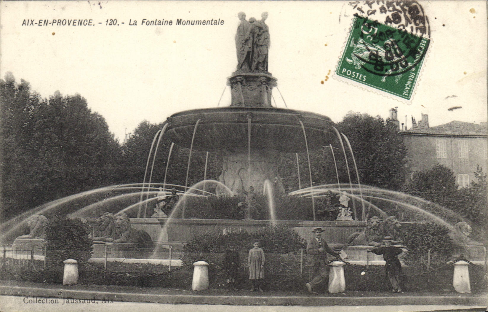Aix-en-Provence — La Fontaine Monumentale — Collection Jauassaud, Aix