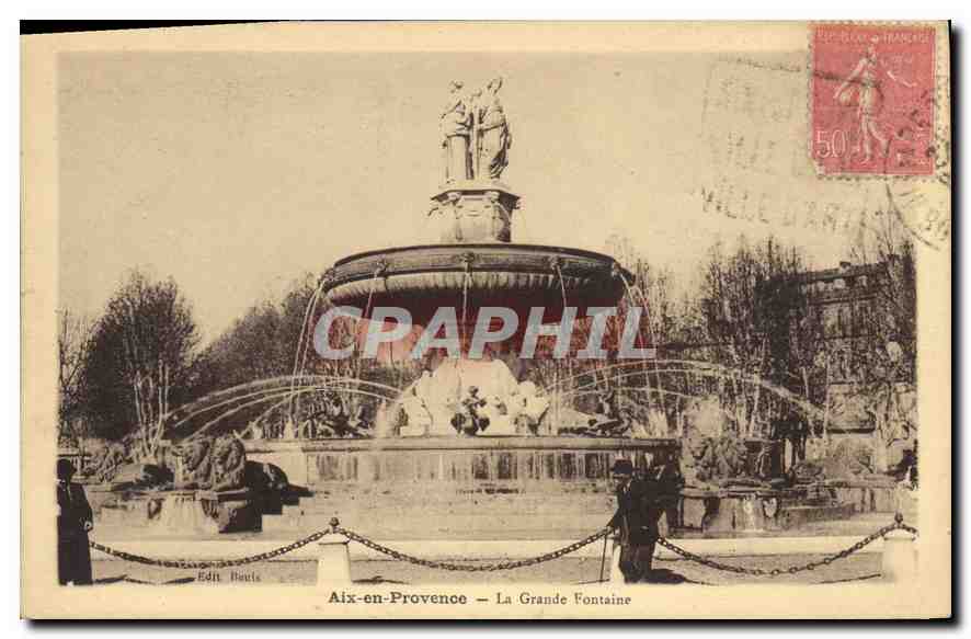 Aix-en-Provence — The Great Fountain — Publisher Boute