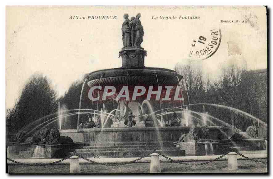 AIX-en-PROVENCE — La Grande Fontaine — Tionis, édit. Aix