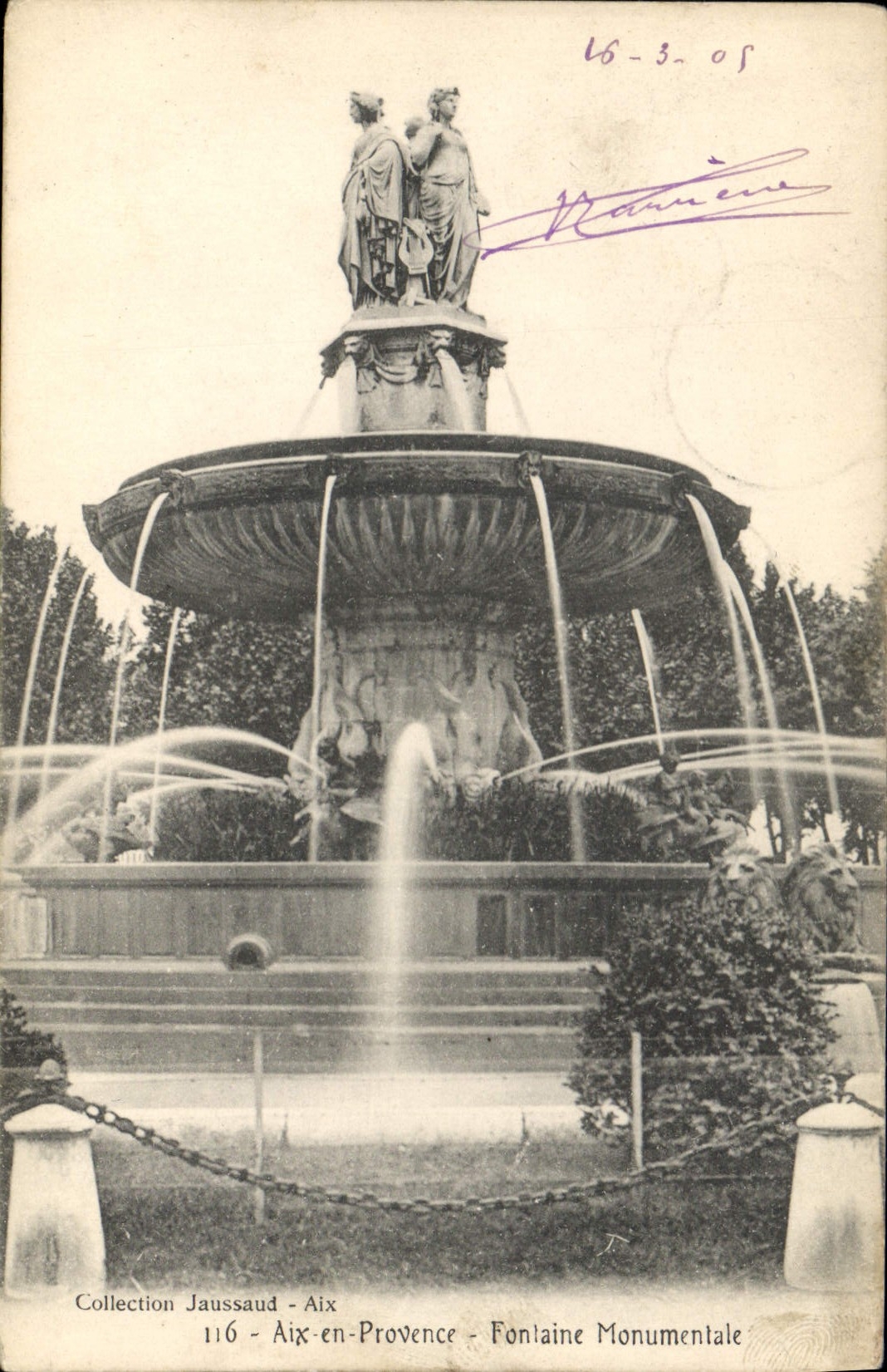Aix-en-Provence — Monumentalfontein — Sammlung Jaussaud, n°116