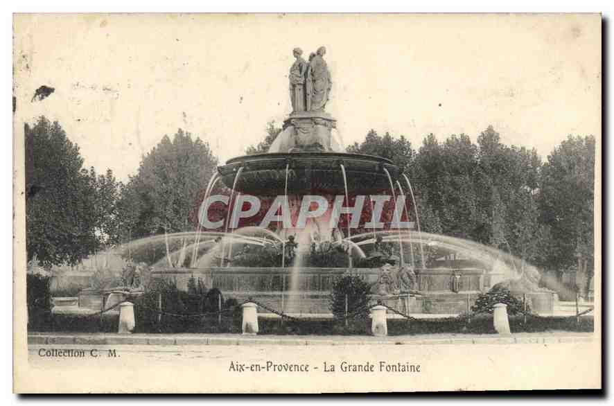 Aix-en-Provence — The Great Fountain — Collection C. M.