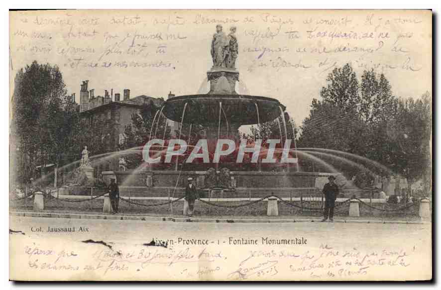 Aix-en-Provence — Fontaine Monumentale — Col. Jaussaud
