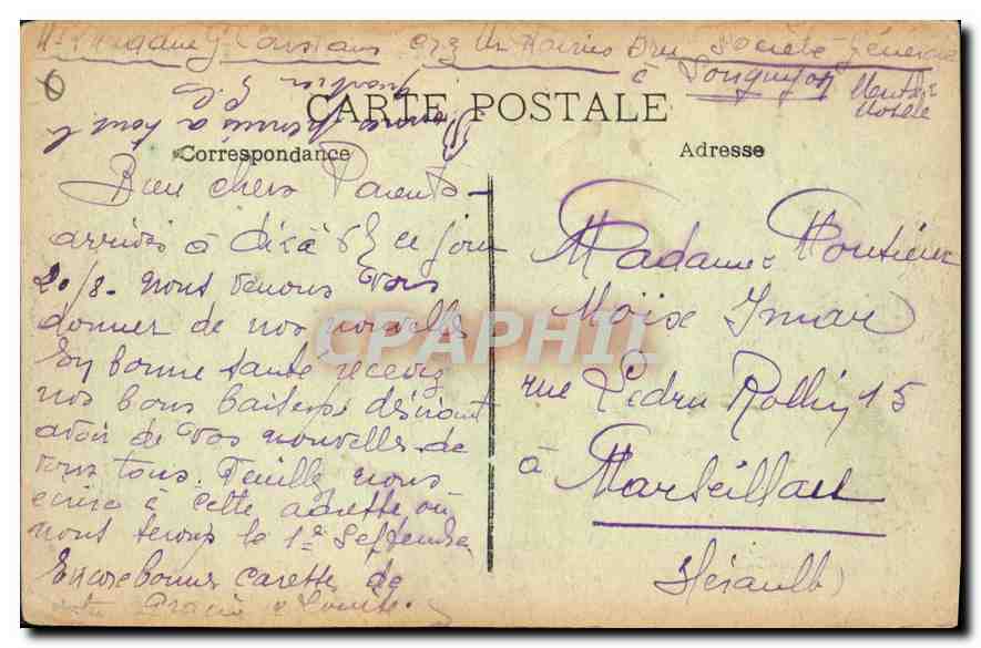 AIX-EN-PROVENCE. La Grande Fontaine. — Editor no visible, número de serie ilegible. — Reverso