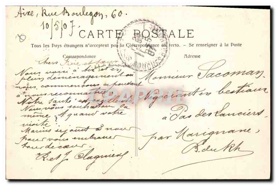 Aix-en-Provence — Fontaine Monumentale — Collection Jaussaud - Aix, n°120 — Verso