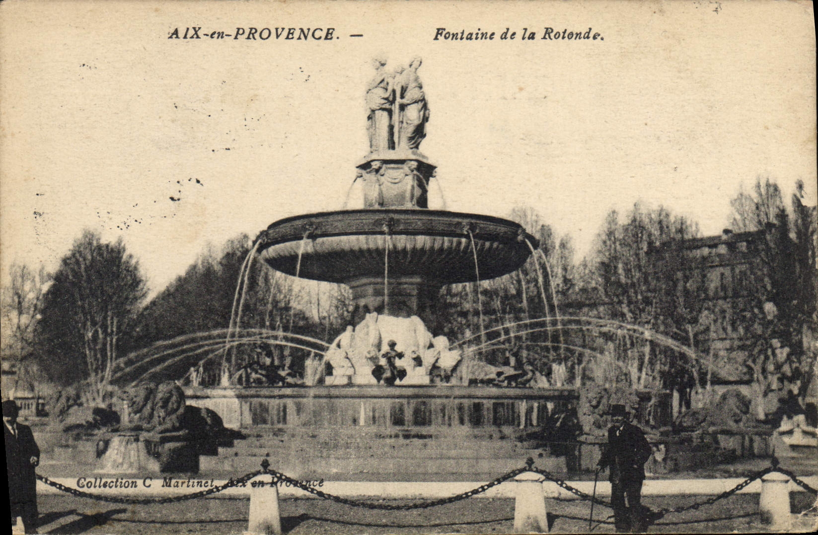 AIX-en-PROVENCE — Fontaine de la Rotonde — Collection C. Martinei