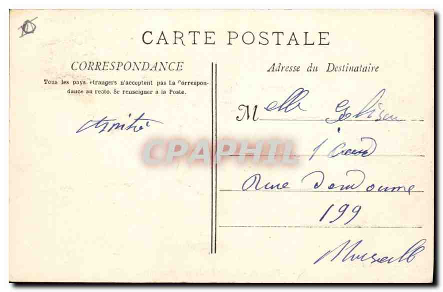 Aix-en-Provence — Monumentale Fontäne — Sammlung Jaussaud Aix — Rückseite