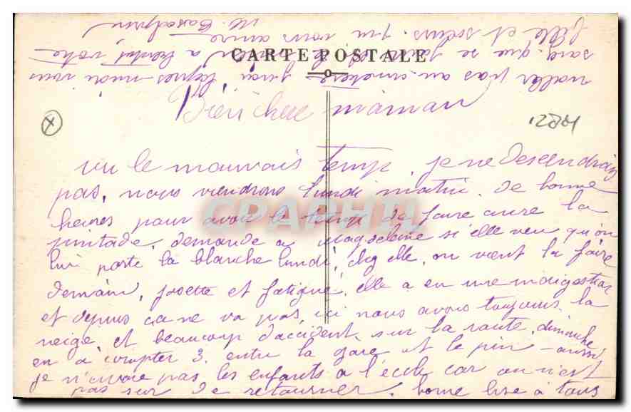Aix-en-Provence — La Grande Fontaine — Paul Maurin — Verso