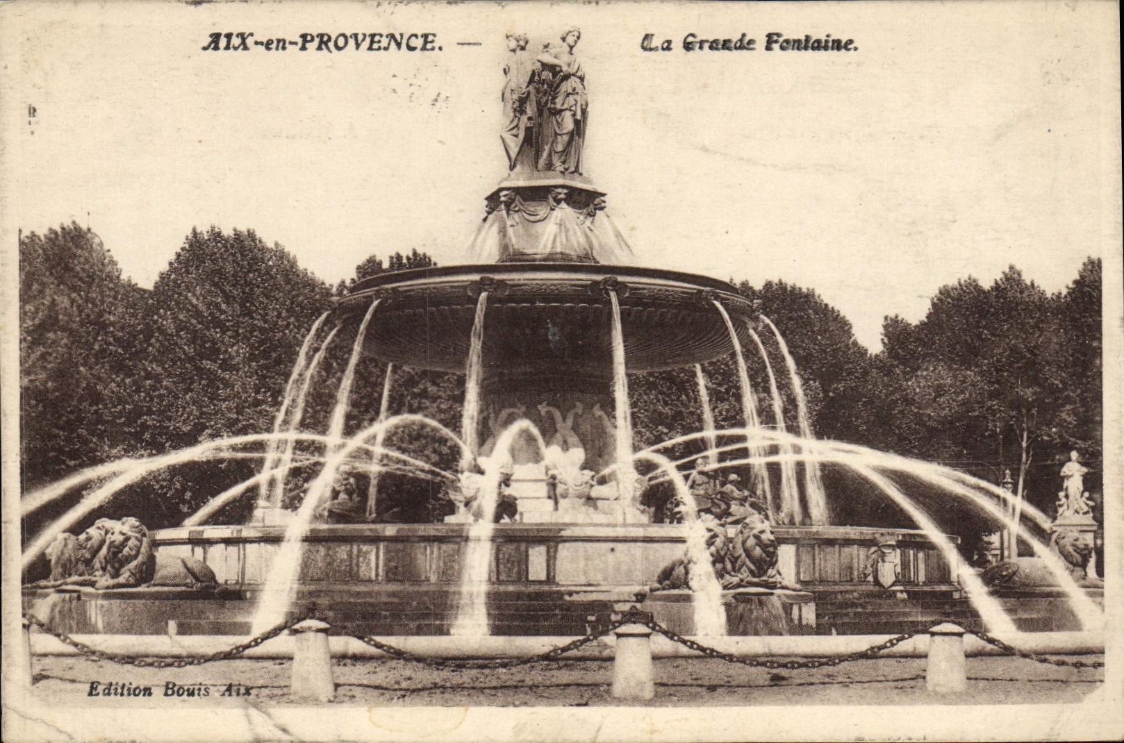 AIX-en-PROVENCE — La Grande Fontaine — Edition Bouis Aix