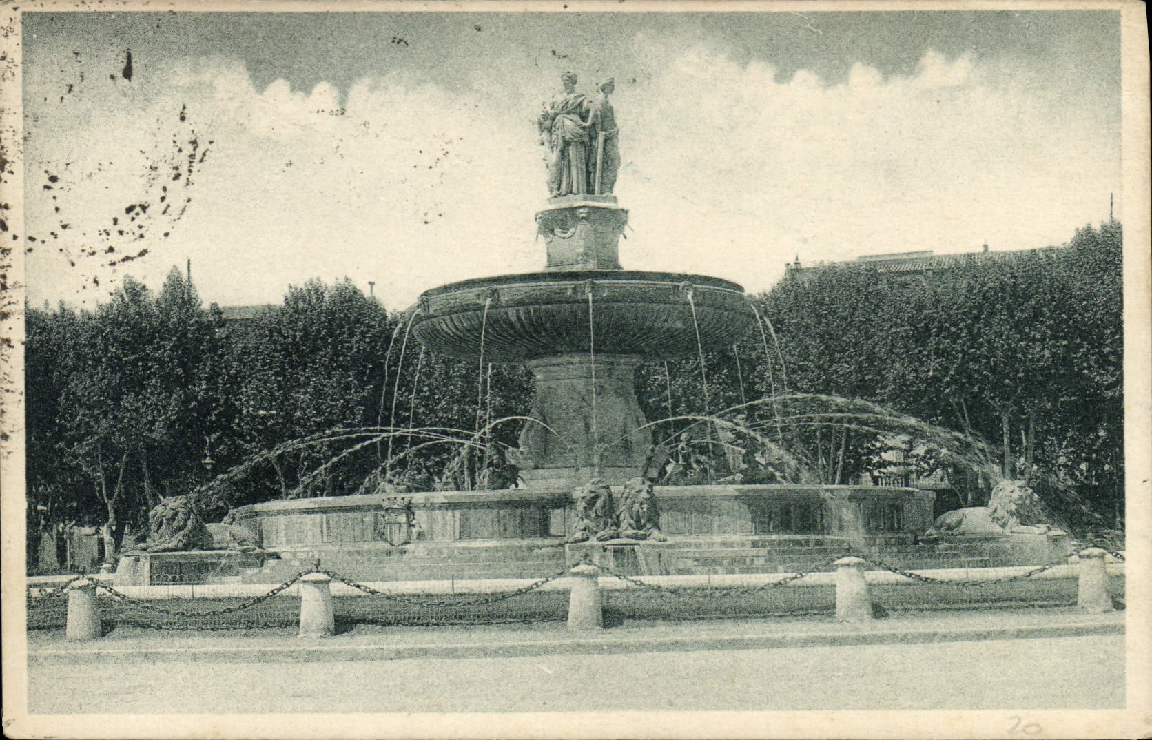 Fontaine de la Rotonde — Marseille — J. Gaudard, série 20