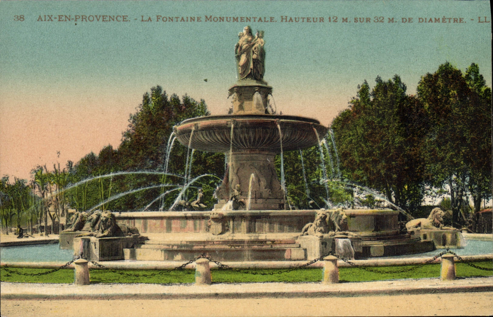 Aix-en-Provence — The Monumental Fountain — LL