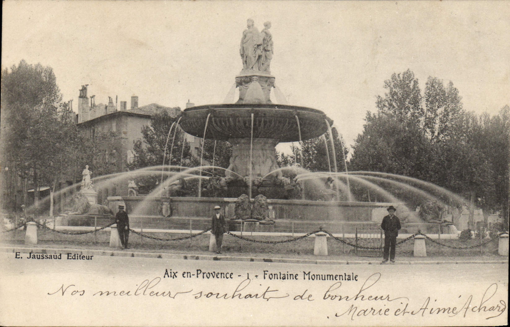 Aix-en-Provence — Fontaine Monumentale — E. Jaussaud Editeur