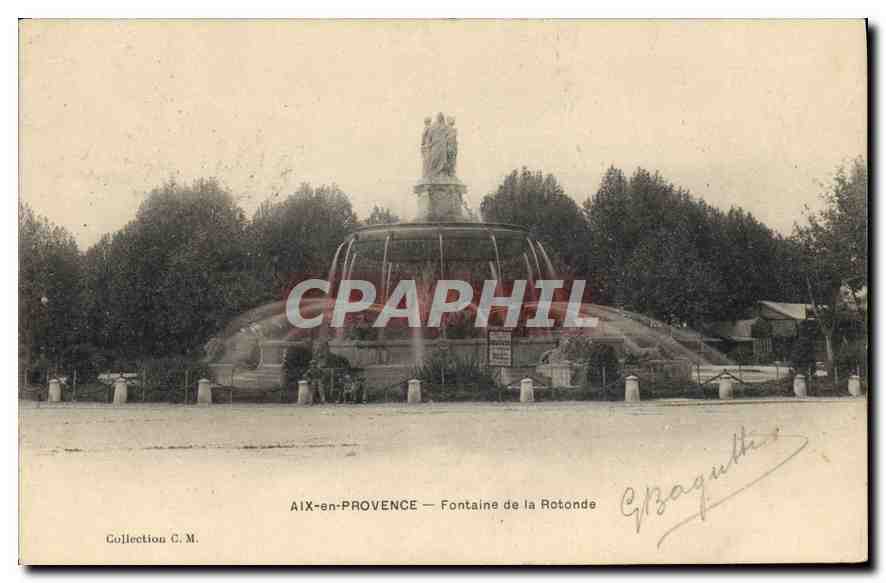 AIX-en-PROVENCE — Fontaine de la Rotonde — G. Baguette