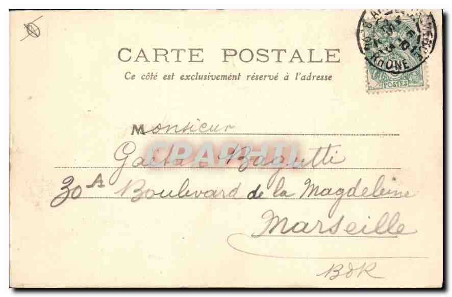 AIX-en-PROVENCE — Fontaine de la Rotonde — G. Baguette — Verso