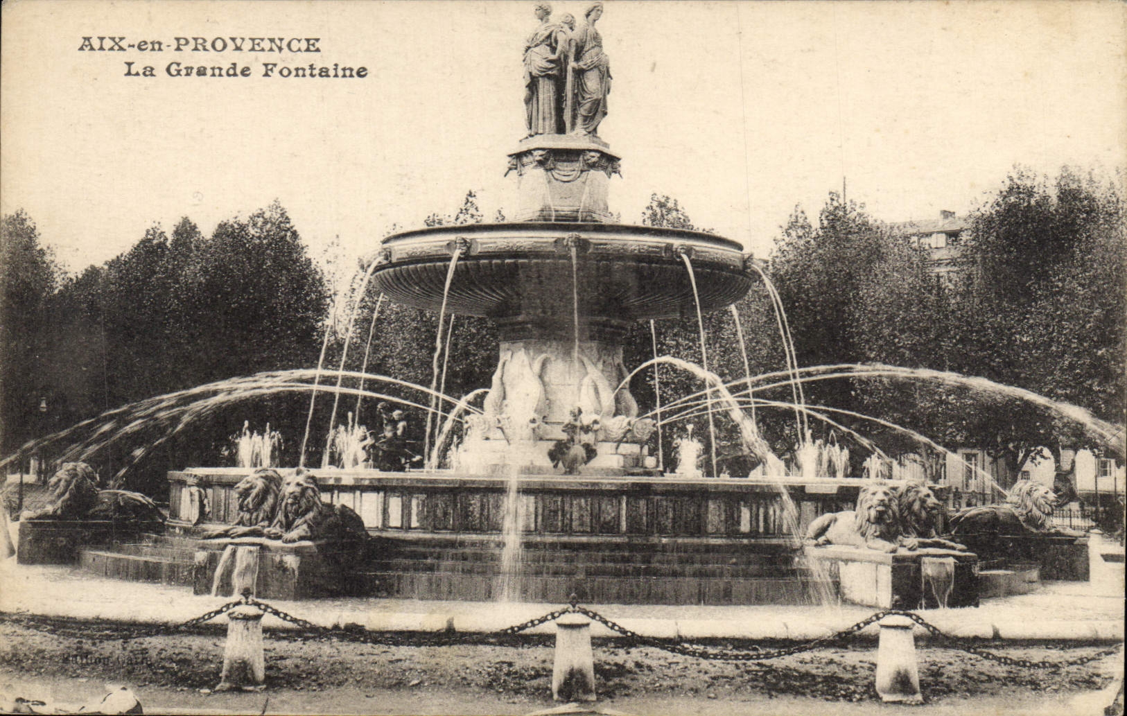 AIX-en-PROVENCE — La Grande Fontaine — éditeur non identifié