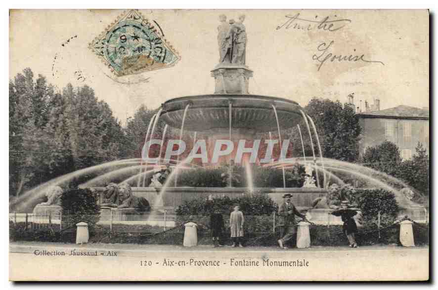 Aix-en-Provence — Monumentale Fontäne — Sammlung Jhaussaud, n°120
