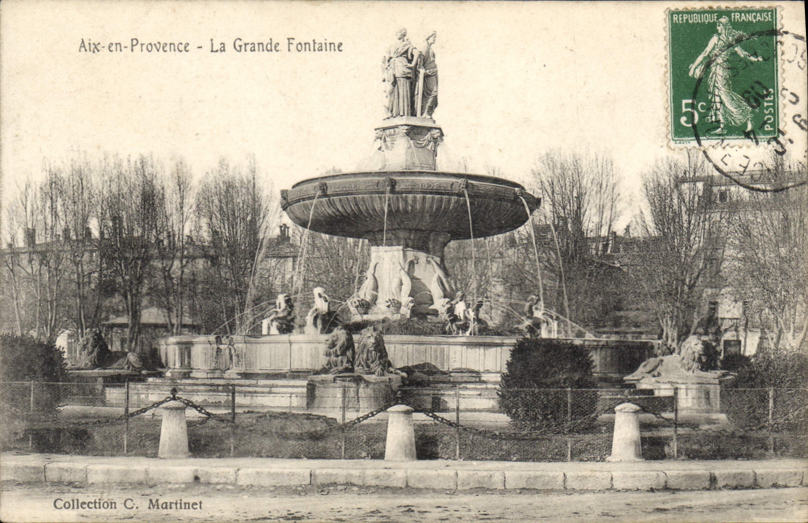 Aix-en-Provence - La Grande Fontaine — Collection C. Martinet