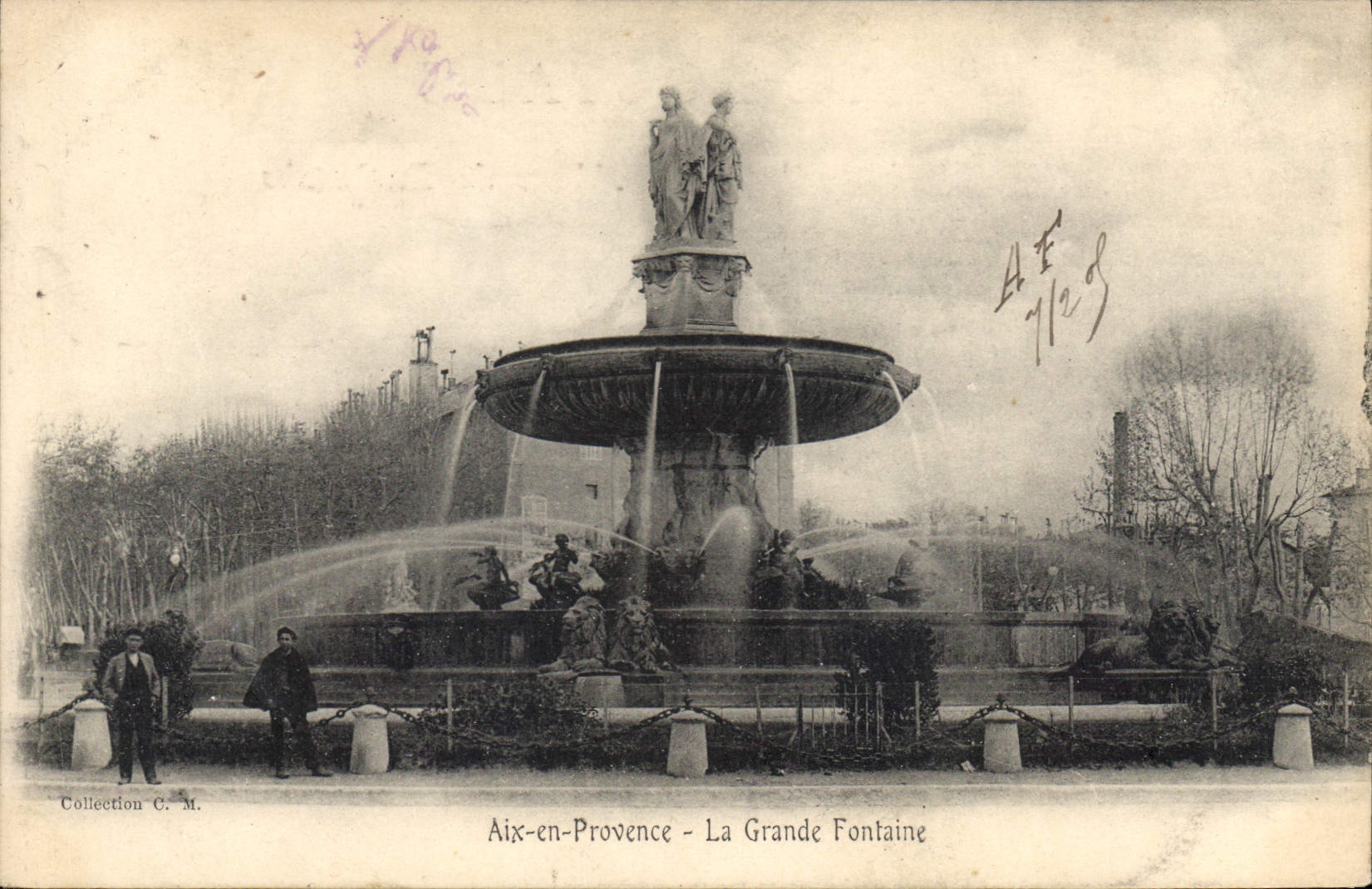 Aix-en-Provence — Die Grande Fontaine — Sammlung C. M.