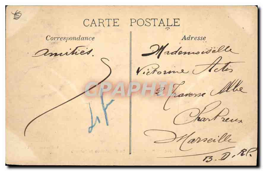 Aix-en-Provence — La Fontaine de la Rotonde — Collection C.M. — Reverso