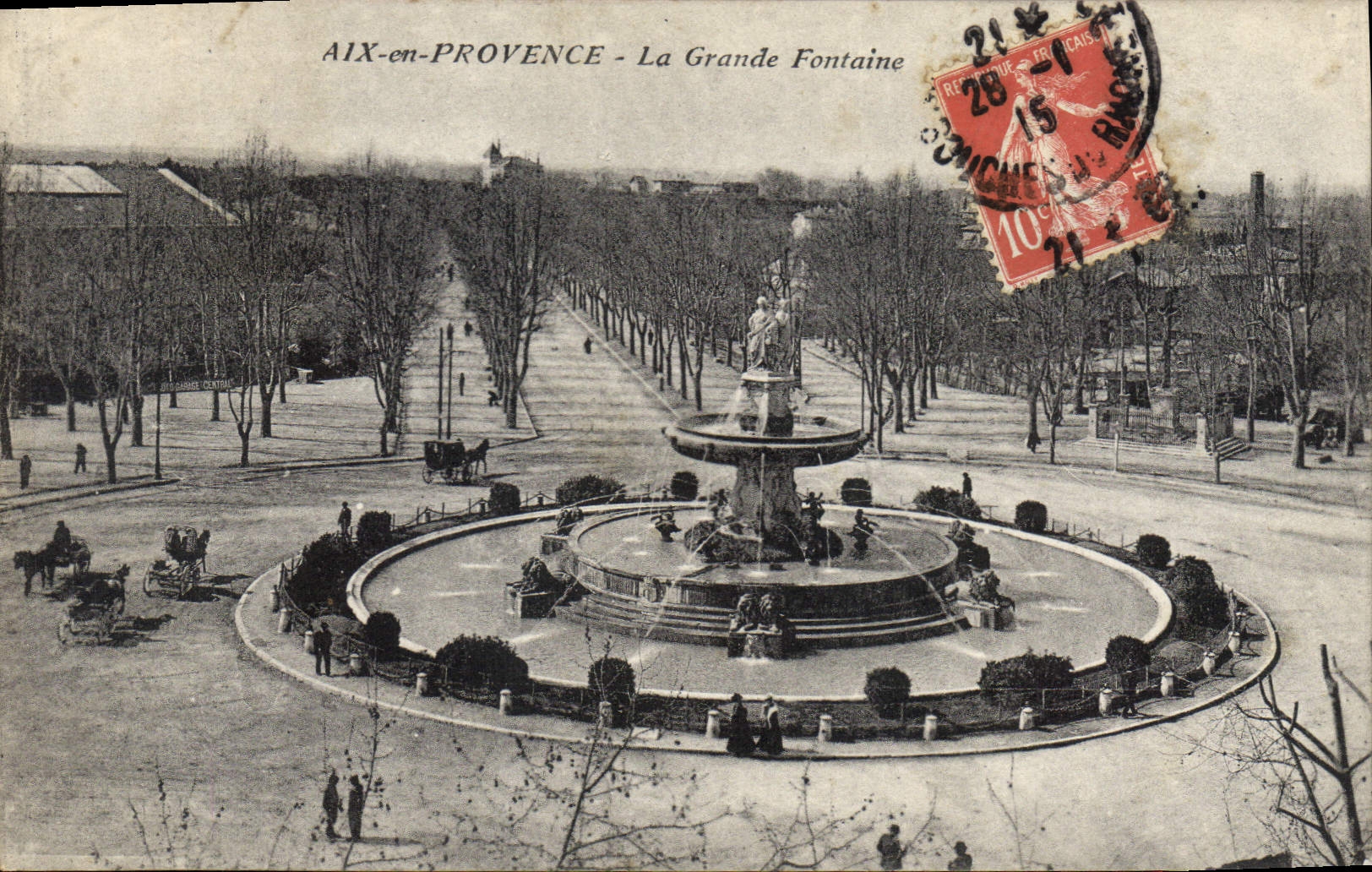AIX-EN-PROVENCE - The Great Fountain — unknown publisher, series number not visible