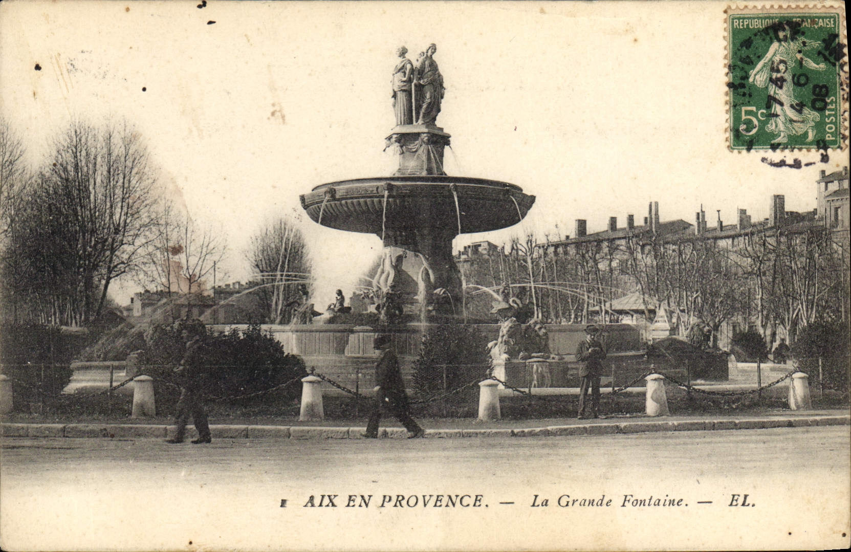 Aix-en-Provence — La Grande Fontaine — EL.