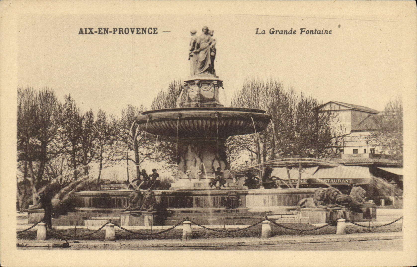 Aix-en-Provence — The Grande Fontaine — Publisher: CPAPHIL