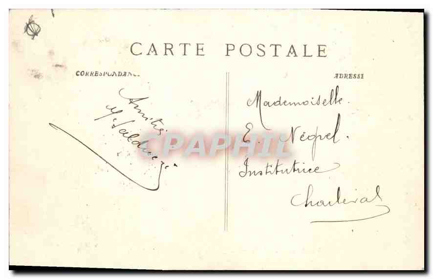 Aix-en-Provence — Sortie du Cours Mirabeau — Collection Jaussaud — Verso