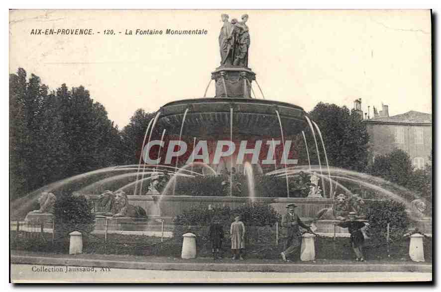 Aix-en-Provence — Die Monumentale Fontäne — Sammlung Jaussaud, n°120