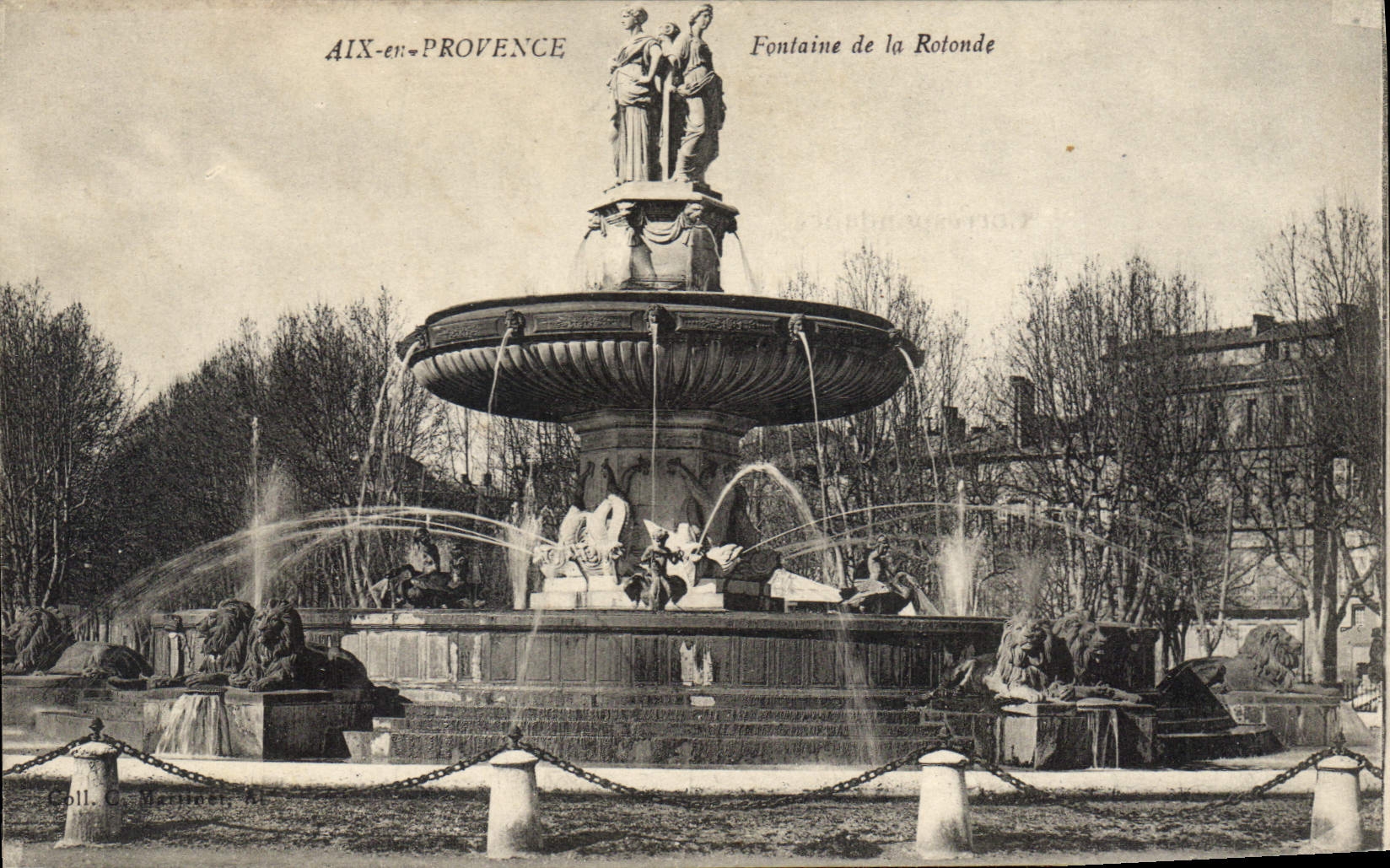 Aix-en-Provence — Fontaine de la Rotonde — Coll. G. Bennoch