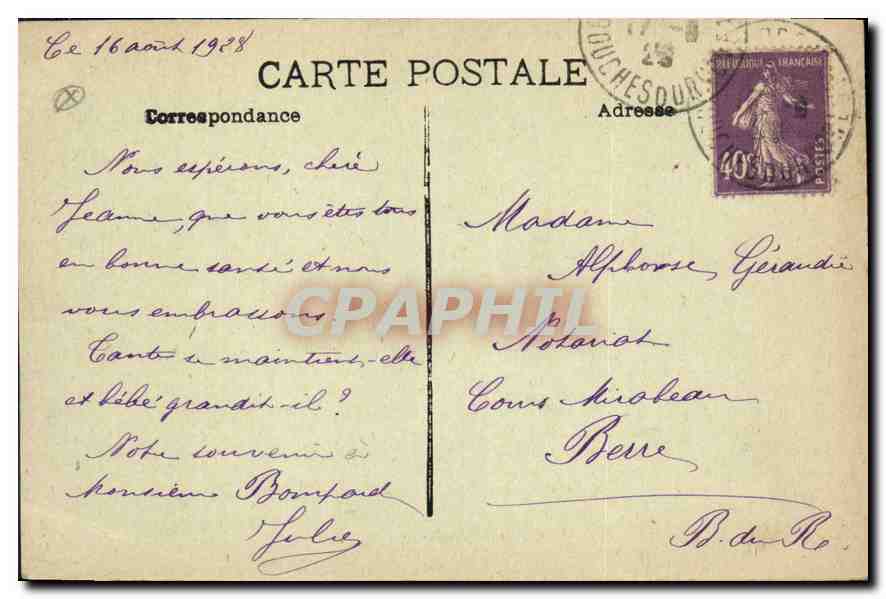 CPA Aix en Provence Fontaine de la Rotonde  — Rückseite
