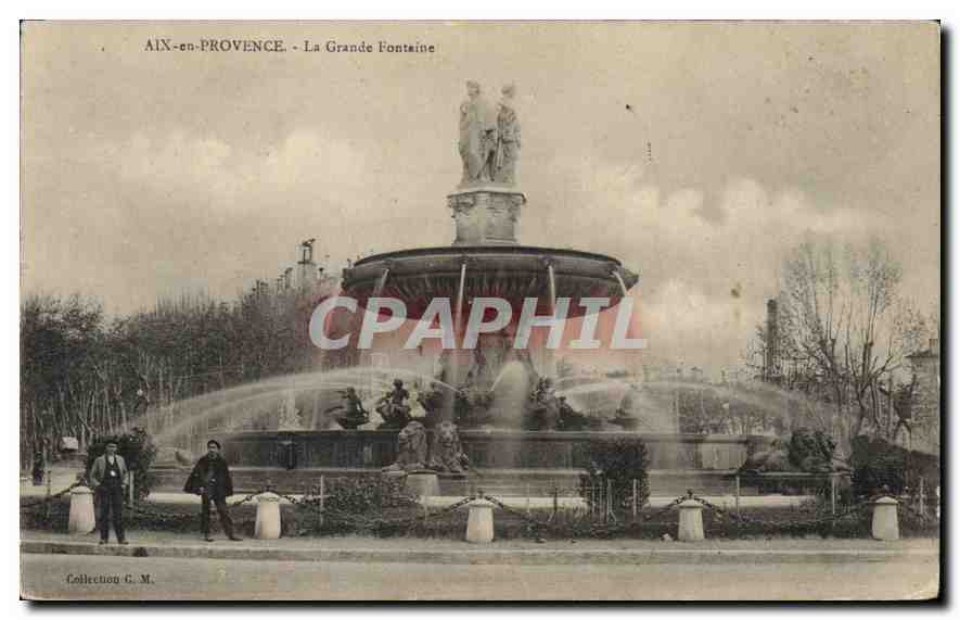AIX-en-PROVENCE - La Grande Fontaine — Collection G. M.