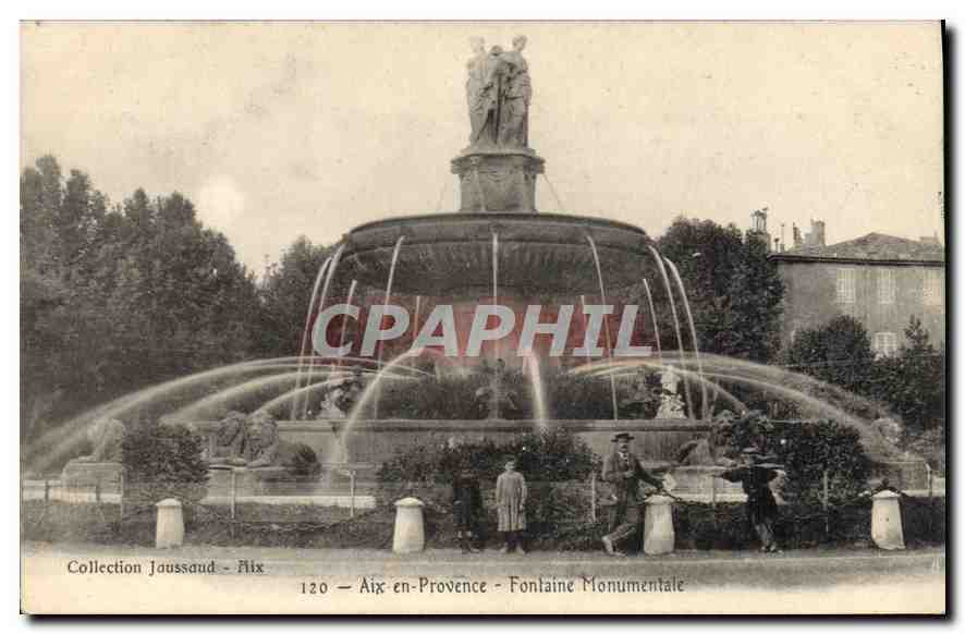 Aix-en-Provence — Monumentale Fontäne — Collection Jaussaud - Aix