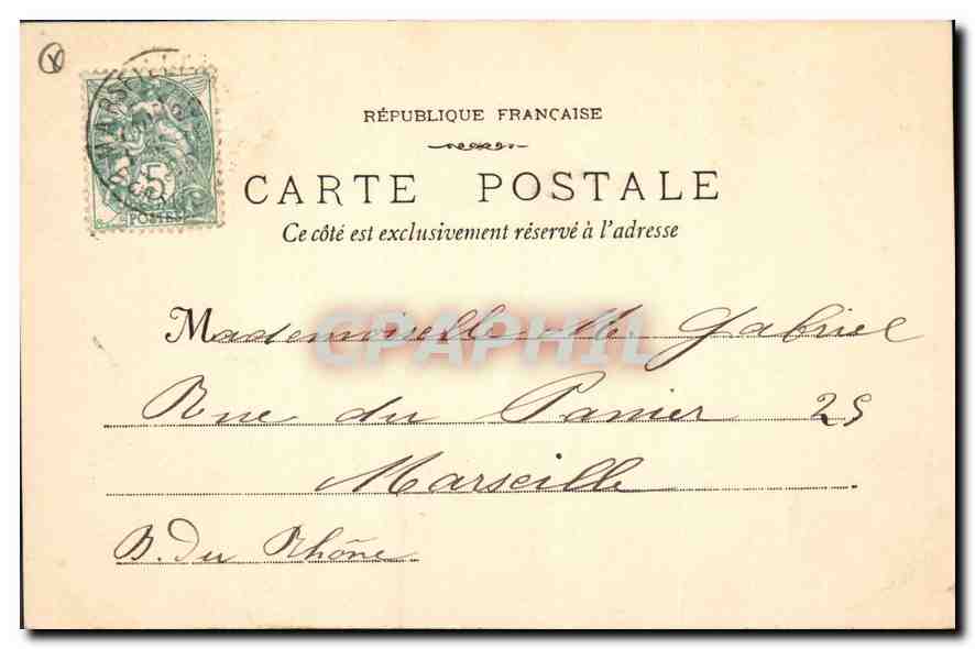 Aix-en-Provence — Monumentale Fontäne — Verlag E. Jaussaud — Rückseite