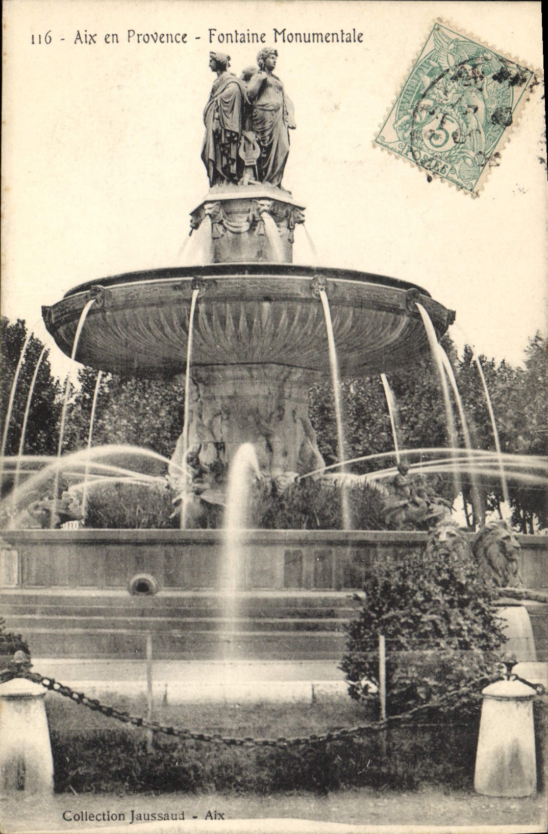 Aix en Provence — Fontaine Monumentale — Collection Jaussaud, n°116