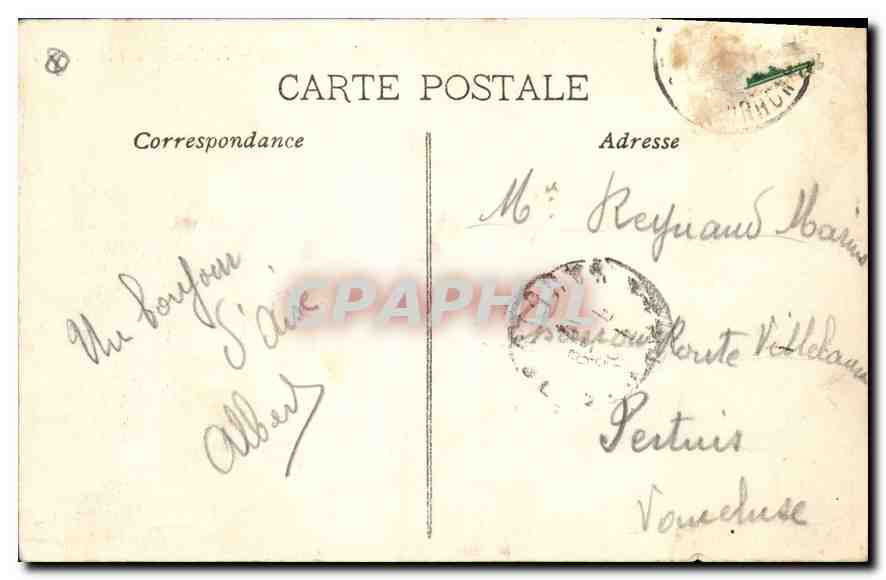 Aix-en-Provence — Fontaine de la Rotonde — PB — Back