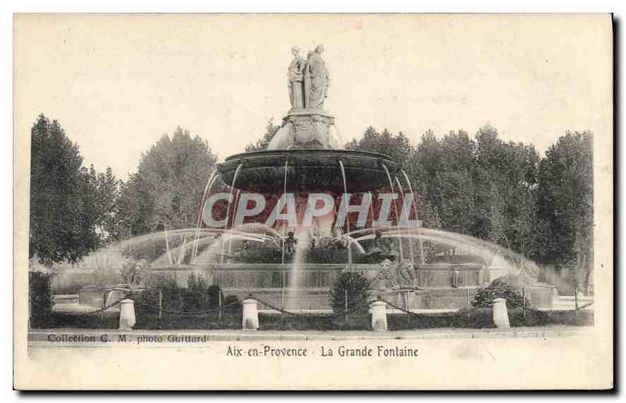 Aix-en-Provence — The Great Fountain — photo Guittard