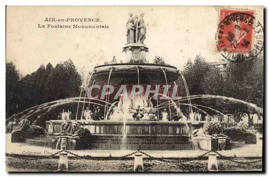 AIX-en-PROVENCE — La Fontaine Monumentale — Collection Unie