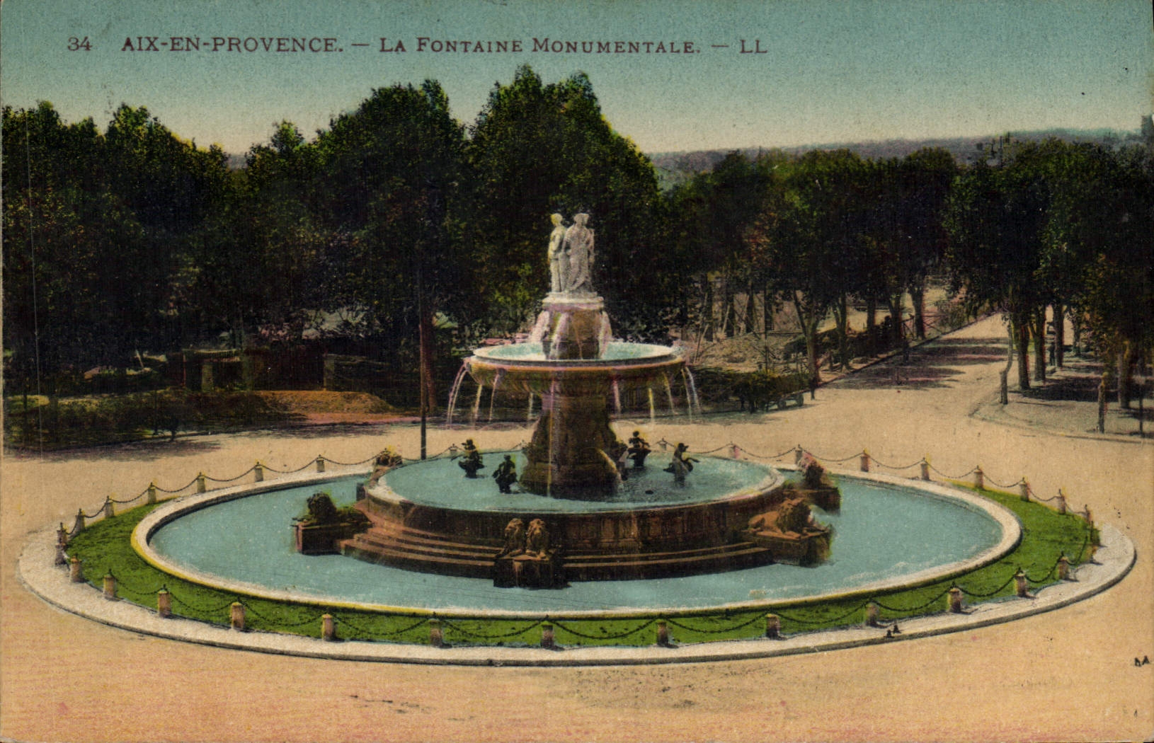 Aix-en-Provence — La Fontaine Monumentale — LL