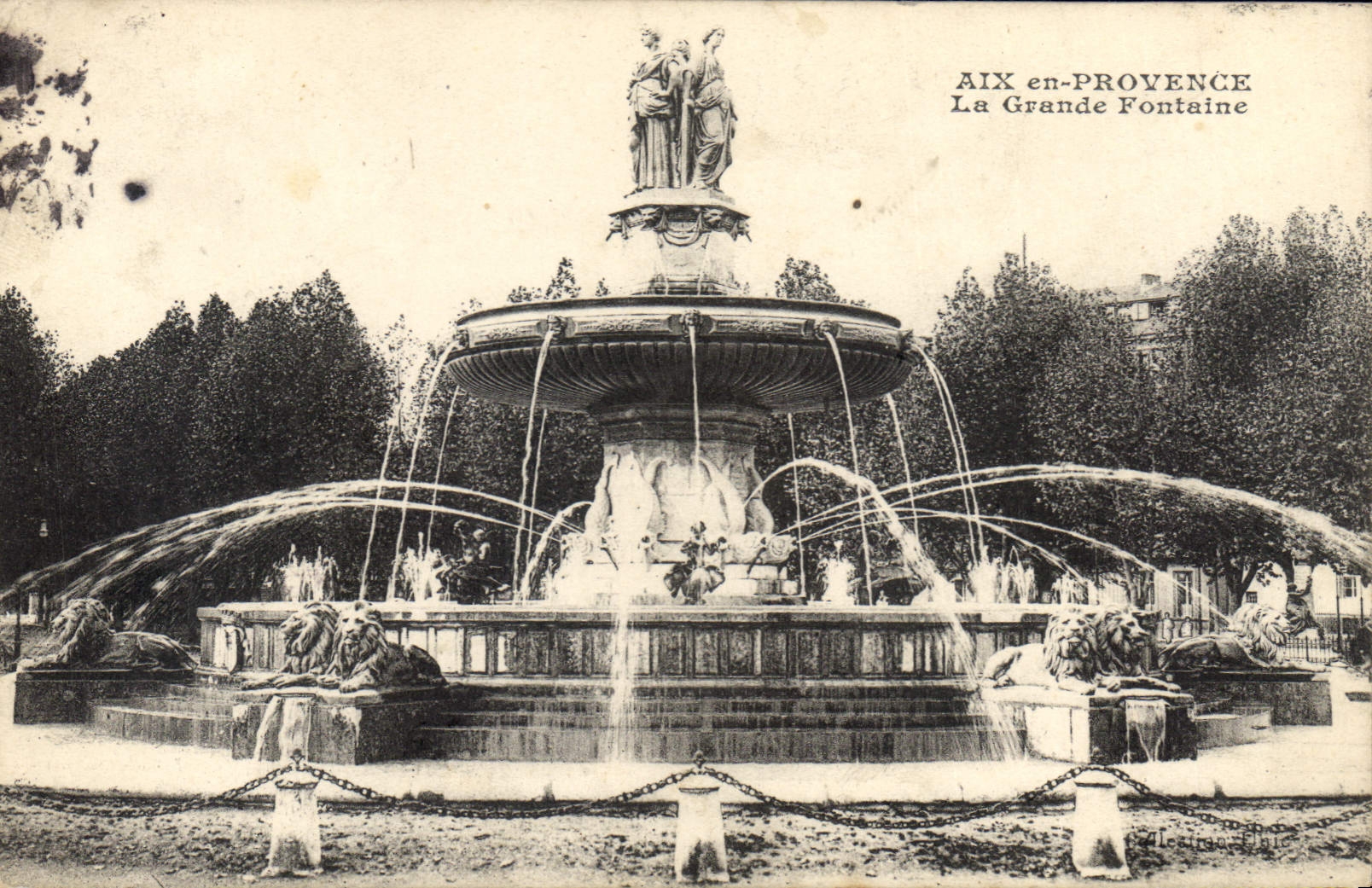 Aix-en-Provence — La Grande Fontaine — Éditeur : L. Leirao, n° 17