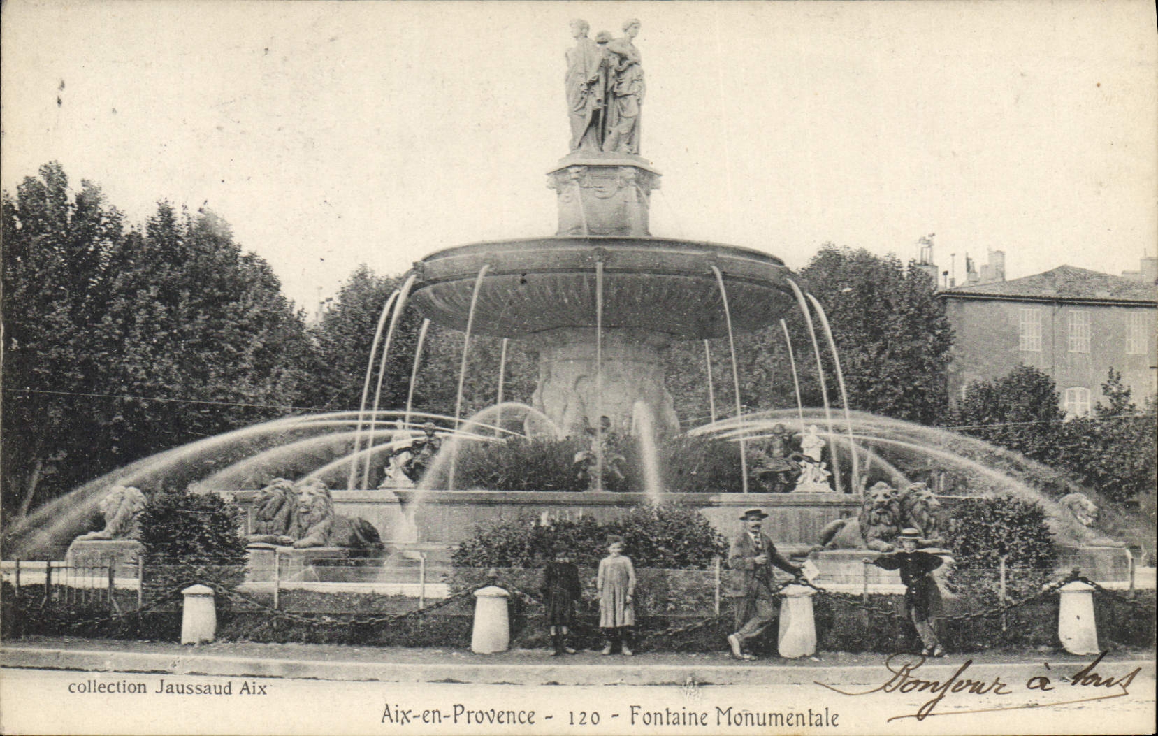 Aix-en-Provence — Monumental Fountain — collection Jaussaud Aix