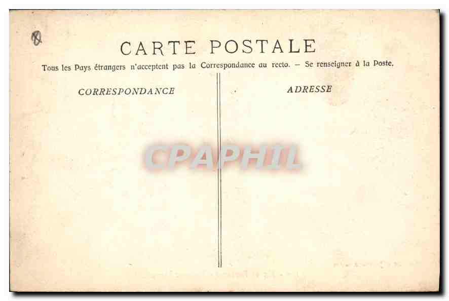 CPA Aix en Provence Fontaine Monumentale  — Rückseite