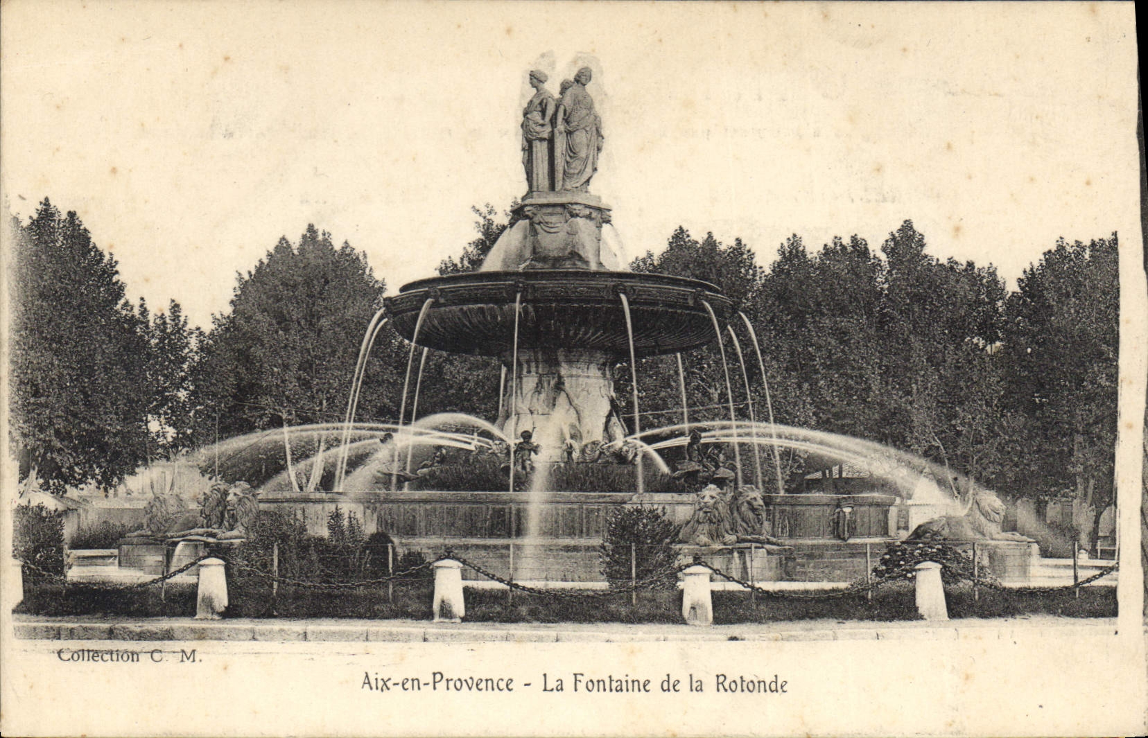 Aix-en-Provence — Die Fontaine de la Rotonde — Collection C.M.