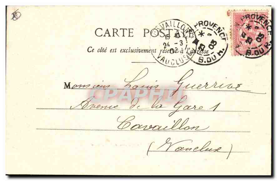 Aix-en-Provence - Ansicht der Fontaine de la Rotonde — G. Martinet, Verlag — Rückseite