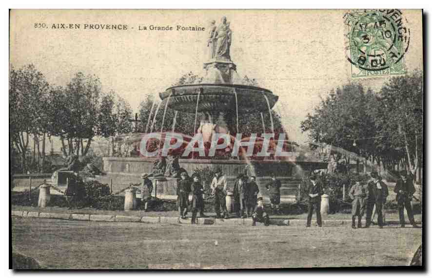 Aix-en-Provence — La Grande Fontaine — CPAPHIL